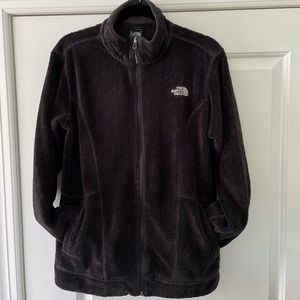 NorthFace black fleece zippered jacket